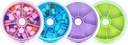 Pill Organizer Travel Pill Case for Purse Portable Pill Box Round Weekiy Pill Konteyner for Vitamin Fish Oil Pills Supplements (4ücretli)