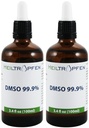 2X DMSO 99.9% Pharma derece malzemeler | Low koku - Dimetil Sulfoksit sıvı | 2X 3.4 Oz - 2X 100 ml | Yüksek saflık | İki seti | Heiltropfen®