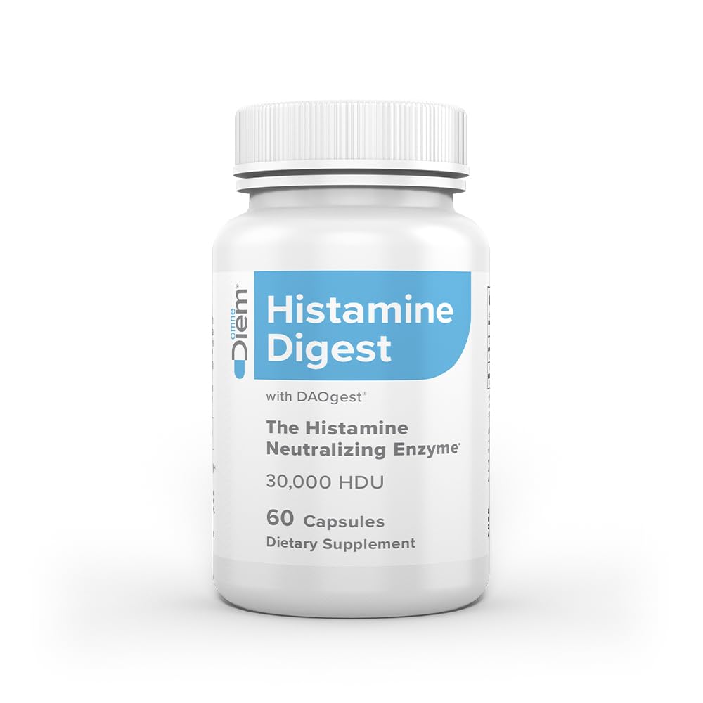 Omne Diem DAO 30.000 HDU - 60 Caps - Histamine Neutraling Enzyme - Relieve Histamine intolerance with Diamine Ominxidase - The Original Tested DAO Enzyme Supplement