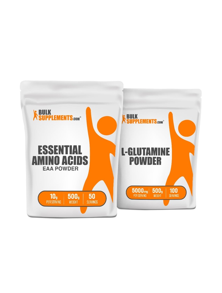 BulkSupplements EAA Toz 500g + L-Glutamine 500g
