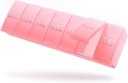 Barhon Büyük Haftalık Pill Organizer, Büyük Vitamin Organize Vaka 7 Gün boyunca, Travel Medicine Pill Box çeşitli Supplements ve Fish Oil tutmak için, Sakura Pembe