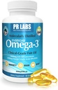 PR Laboratuvarları - Her gün Omega-3 Klinik Sınıf Balık Yağı Erkekler için Tamam - Kalp, Beyin, Immune ve Ortak Destek - Sustainable Sourced and Molecularly Distilled - 1800 mg EPA ve DHA - 1 Pack