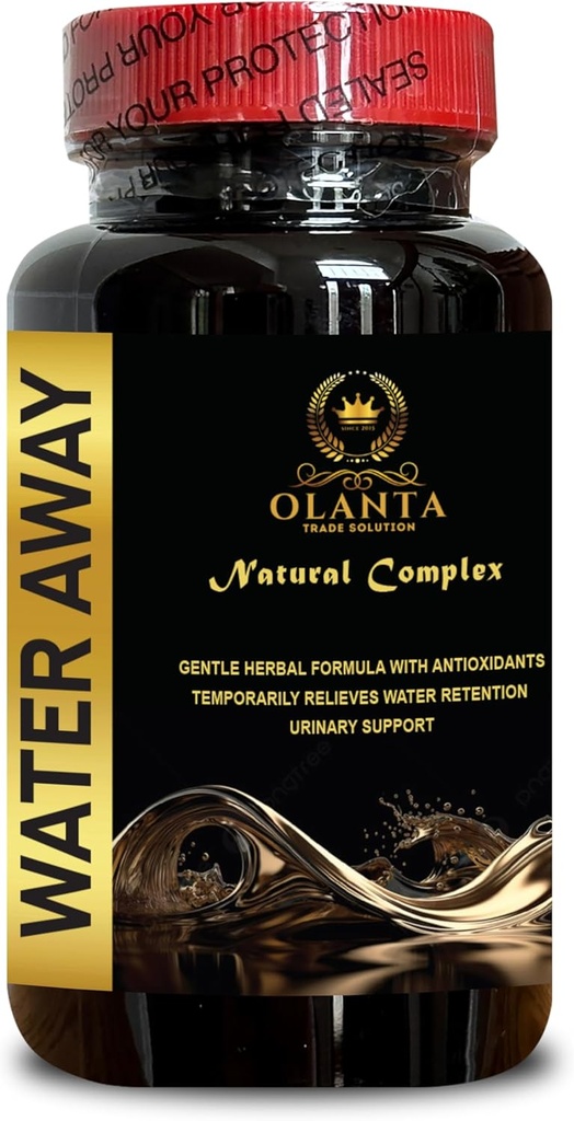 Doğal Water Away Pills - Su Retention Support için Diuretic Pills, Destek Hızlı Acting Bloating, Pomegranate, Cranberry, Immune Support - 1 Şişe 60 Capsules