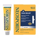 Neosporin + Ağrı Yardımı, Dual Action First Aid Yara Bakımı, No-Sting Formula with Pramxine HCl, Bacitracin çinko, 1 oz Single Tube