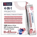 NAT TARGET Probiyotiks-for- Women Prebiyotiks-and-Probiyotiks-Powder, 100-Billion-CFUs 45-Day-Supply, Women's-Probiyotik with D-Mannose and Cranberry for Urinary Tract/Gut/Digestive Health