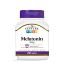 21. Yüzyıl Melatonin 3 mg Gentle Strength Tabletleri, 200 Kont, Yetişkinler için Uyku Yardımı, Rahatlama ve Dinlenme Uykuyu Teşvik Ediyor, Açıklama, Gluten-Free, Non-GMO