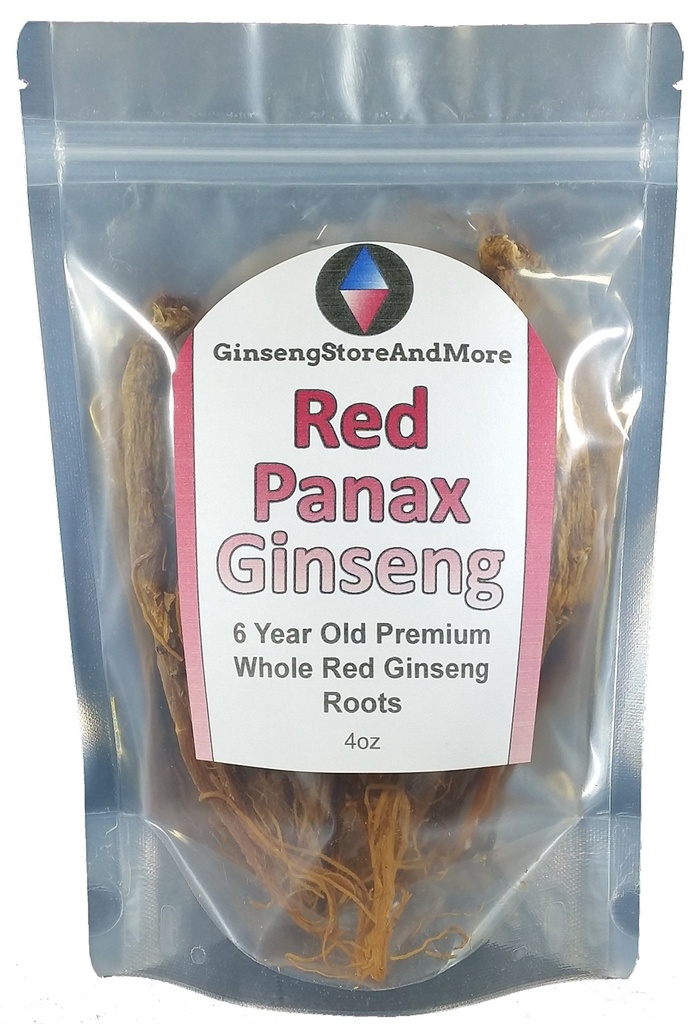 Red Panax Clooney 1-16oz | 6 Yıl Eski Tüm Kökler | Kore Kızıl Deri | Premium Grade, Çok Büyük | Enerji için Yüksek Ginsenositler, Ruh Sağlığı ve Erkekler için Performans (4oz)