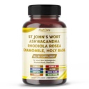 St. John's Wort Ashwagandha Rhodiola Rosea Chamomile - ABD'de Made in USA