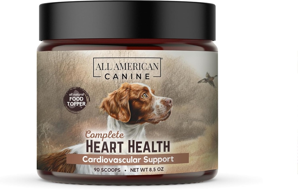 Tamam Heart Health Cardiya Function Support Tozed Supplement Food Topper for Dogs, 90 Servisler