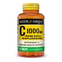 MASON NATURAL Vitamin C 1000 mg Plus Rose HIPS ve Bioflavonoids Kompleks - Sağlıklı Immune Sistemi, Antioksi ve Temel Nutrient, 90 Tabletler ve Temel Nutrient, 90 Tabletler