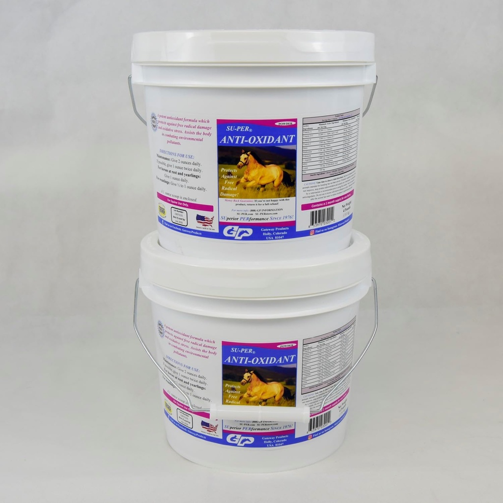 Atlar için Anti-Oxidant Supplement - Equine Selenium Vitaminleri ve Temel Antioksit Desteği - 4 Pounds, (2 Pack)