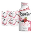 Freeflow Fit Energy Shots, Strawberry Burst, Natural Caffeine Boost with L-theanine, BTC, Vitaminler, Prebiyotikler, Electrolytes (24, Kont 2oz Shots)