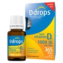 Ddrops Yetişkinler 1000IU 365 Drops - Sıvı Vitamin D3 Supplement, Güçlü Bones & Immune System
