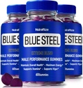 (3 Pack) Erkekler için Blue Steel Gummies, Günlük Beslenme Güveni ve Genel Sağlık, Tüm Doğal Tamamı Peak Performansını Desteklemek için, Resmi Erkek Gummy, BlueÇelik İncelemeleri (180 Gummies)