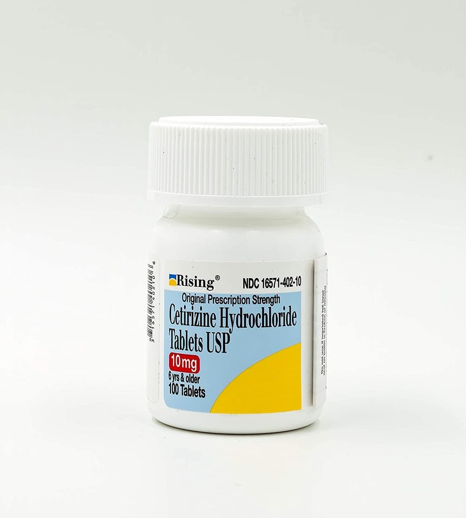 Cetirizine 10 mg Antihistamin Tabletleri Zyrtec 24 Saat Alerji Tabletleri 2 Toplam 200 Tablet Şişe Paketi Için 100 Tablet