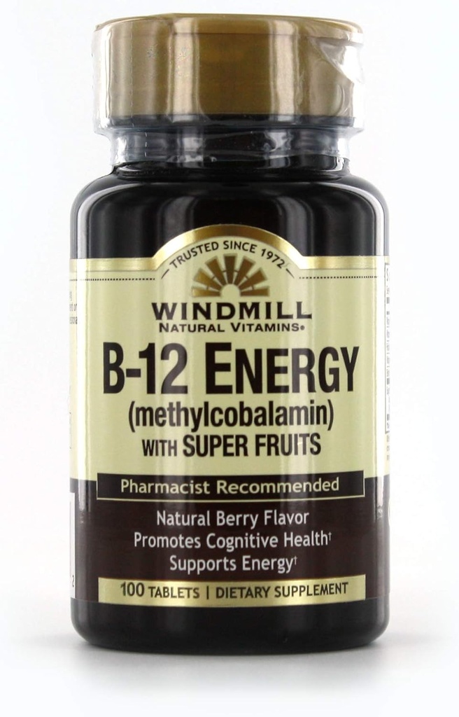 Windmill Vitamin B-12 Enerji Super Fruits Tabletleri 100 Ea