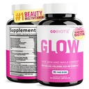 GOBIOTIX Hair Skin ve Nails Vitamin Supplement - 1000006 Biotin Pills With Hyaluronic Acid, Folate, Iron, Magnezyum, ve çinko - Collagen Production, Saç Büyüme - 30 Hizmet