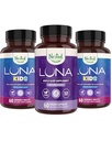 Nested Naturals Luna Kids Sleep Supplement (60 Chewable Tabletler) & Luna Natural Sleep Aid (60 Vegan Capsules)