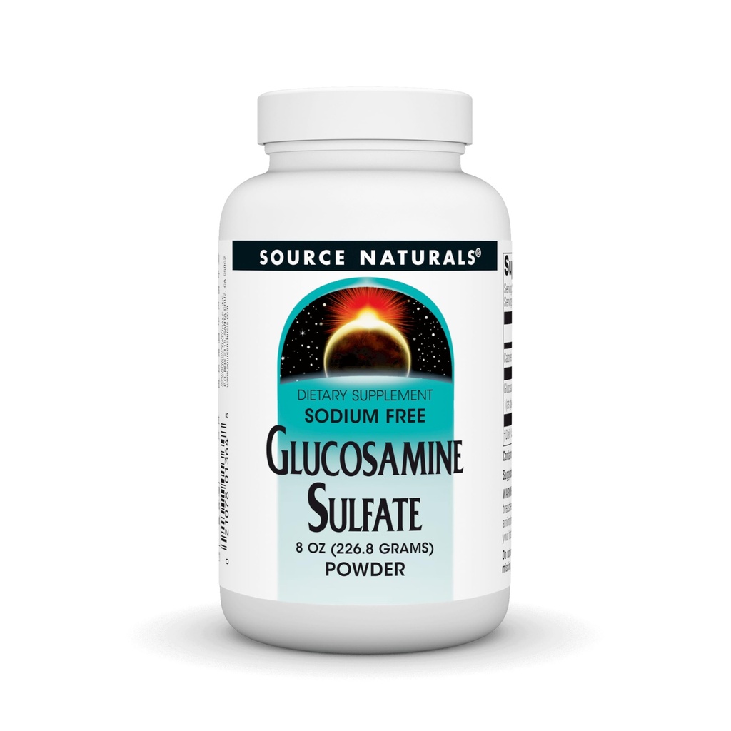 Source Naturals Glucosamine Sulfate, Salt-Free Toz Ortak Destek için - 8 oz Toz