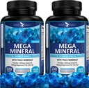 Potent Garden 2Pack Mega Mineral Tamam Komple Mineral Kompleksi ile Çelik Magnezyum Çinko Pyum Boron Selenium Chromium & 72 Trace Minerals Iron Freeuba Supplement -200 Pills