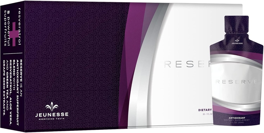 Jeunesse Global Reserve - Antioksit Meyve Yemekleri Kutu (30 ml) için 30 Paket