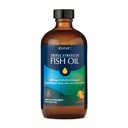 GNC Triple Strength Fish Oil Liquid Supplement, Wild Deep Ocean Caught. with 1000 mg EPA DHA Omega 3s, for, Heart, Brain, Skin, Eye, Joint Health, Natural Orange Flavor, 8 Fl Oz, 47 Hizmetler