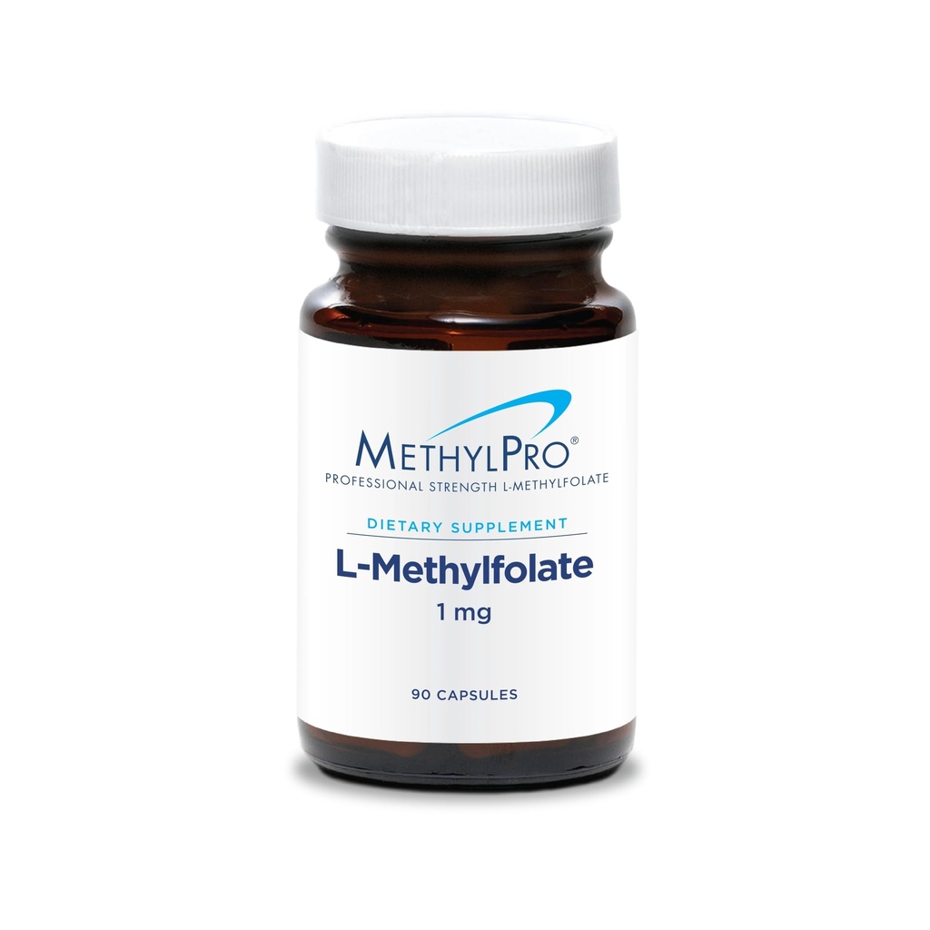 Methylfolate 1 mg - L Methylfolate, Kadınlar ve Erkekler için Metrik Tamam, Beyin Sağlığı için Metrik Vitamin B9 (5-MT), Focus ve Calm - 90 Capsules (Pazarlık 1)