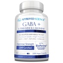 Onaylanmış Bilim GABA+ - Calm, Uykuyu Geliştirmek, Boost Mood - GABA, L-Theanine, L-Arginine, Vitamin B6, BioPerine - High Abors - 60 Capsules - Vegan