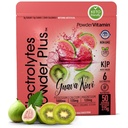 TozVitamin Electrolytes Toz Plus (50 Hizmet) Guava Kiwi Electrolyte Toz Zero Calorie DW, 0 Sugar, No Maltodextrin,1000 mg Pyum,120 mg Kalsiyum,120 mg Magnezyum, Hydration Powde