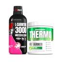 PROSUPPS L-Carnitine 3000 Stimulant Ücretsiz Sıvı Shots (31 Hizmet, Ejderha Meyvesi) ve Termo Fat Yanan Termogenic Toz (25 Hizmet, Spicy ‘Rita)