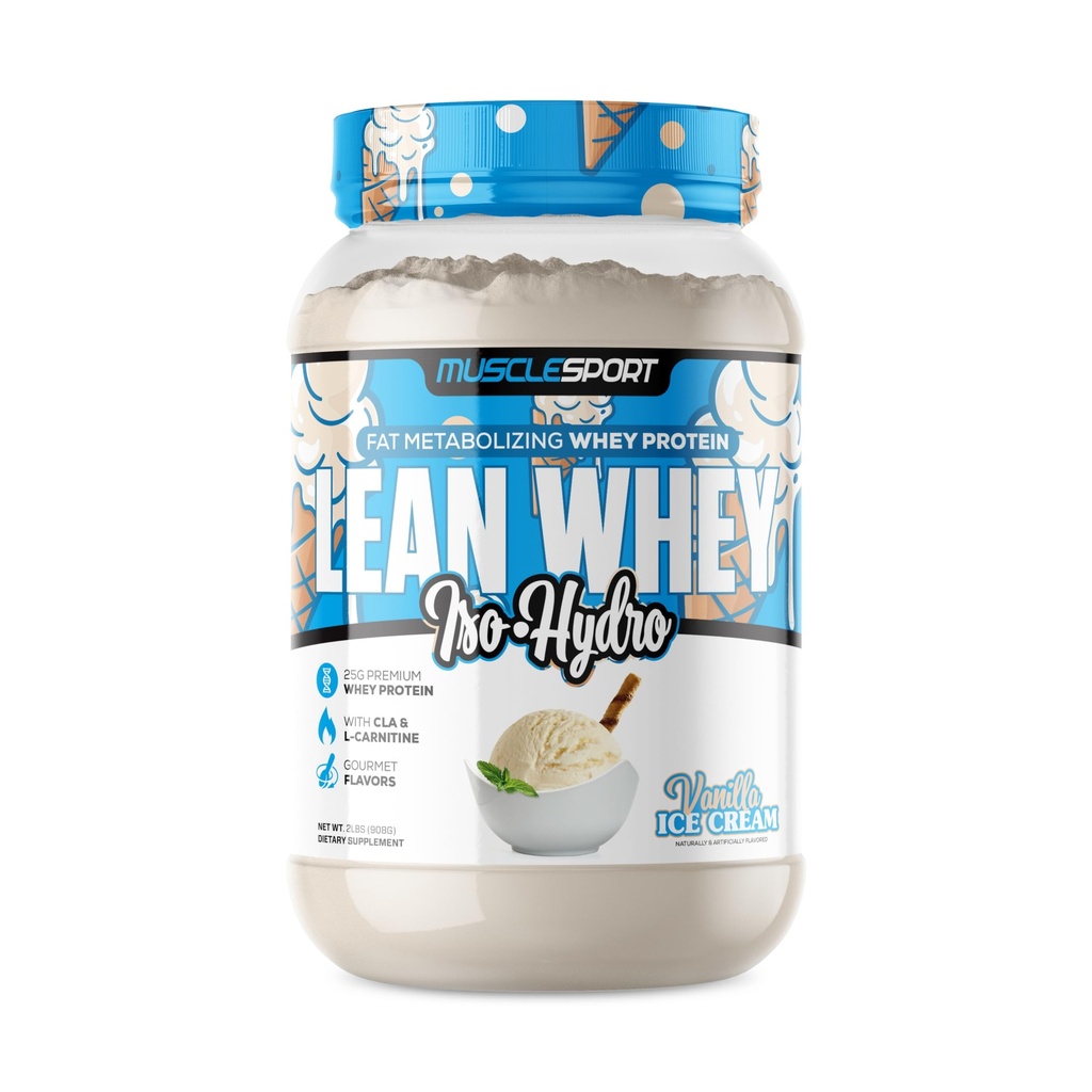 Kassport Lean Whey RevolutionTM proteini Toz - Whey proteini - Low Calorie, Low Carb, Low Fat, İnanılmaz Flavors - Scoop için 25g Protein (2LB, Vanilla)