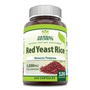 Herbal Sırları Red Yeast Rice 1200 Mg hizmet başına 240 Veggie Capsules Supplement | Non-GMO | Gluten Free | Made in USA