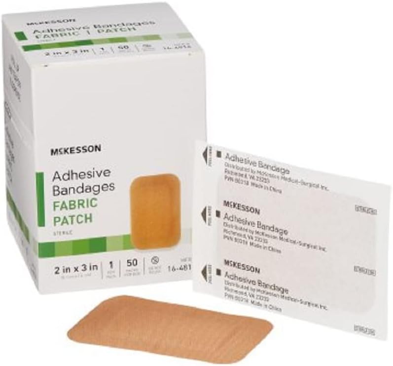 McKesson 16-4816 Medi-Pak Prestige Strip, Performans Kumaşı, 2" x 3", 50 Kont (Pack of 2)