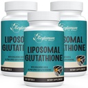 2400 MG Liposomal Glutathione Softgels, Max Aborpsiyon, Active Form L-Glutathione Azaltıd (GSH), Hyaluronic Acid, Resveratrol, Master Antioksis for Detox, Brain, Immune System, 180 Softgels