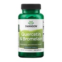 Swanson Quercetin & Bromelain-Promote Respiratory Health Support-Aid Mevsim Immune System Health-Depre Cholesterol Levels Zaten w/i Normal 100 Caps (250 mg Quercetin/78 mg Bromelain)