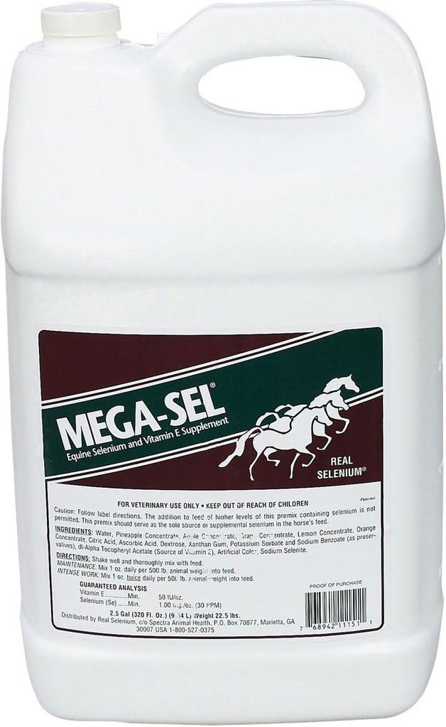 Atlar için 599840 Mega-Sel Sıvı Formula, 2.5 Gallon