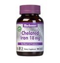 Bluebonnet Beslenme Chelated Iron 18 mg - non-constipating Iron - Soy-Free, Gluten-Free, Non-GMO, Kosher Sertifikalı, Süt-Free, Vegan - 90 Sebze Kapsülleri, 90 Hizmetler
