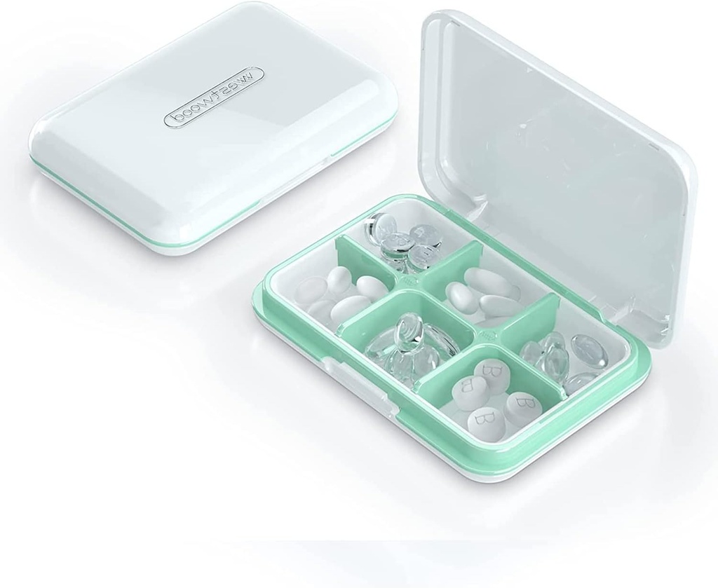Günlük Pill Organizer, Pill Box for Purse - Dtouayz Travel Pill Case, Vitamin Supplement ve İlaç Kaynağı Tankları 6 Karşılaştırmalı Tıp Sahibi, Haftalık Büyük Pill Konteyner