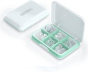 Günlük Pill Organizer, Pill Box for Purse - Dtouayz Travel Pill Case, Vitamin Supplement ve İlaç Kaynağı Tankları 6 Karşılaştırmalı Tıp Sahibi, Haftalık Büyük Pill Konteyner