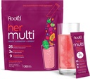Root'd Multivitamin Toz for Women - 25 Vitamins & Minerals with 3X Electrolytes, 9 Organik Superfoods, Probiyotiks & Enzymes, Sugar-Free Multivitamin & Hydration | 30 Vitamin İçecek Mixets