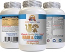 Dog Hair and Skin Supplements - Pets Hair and Coat Boost - for Dogs and Cats - Supports Healthy Skin Hair Nails - Dog Vitamin c - 1 Bottle (60 Tablets)