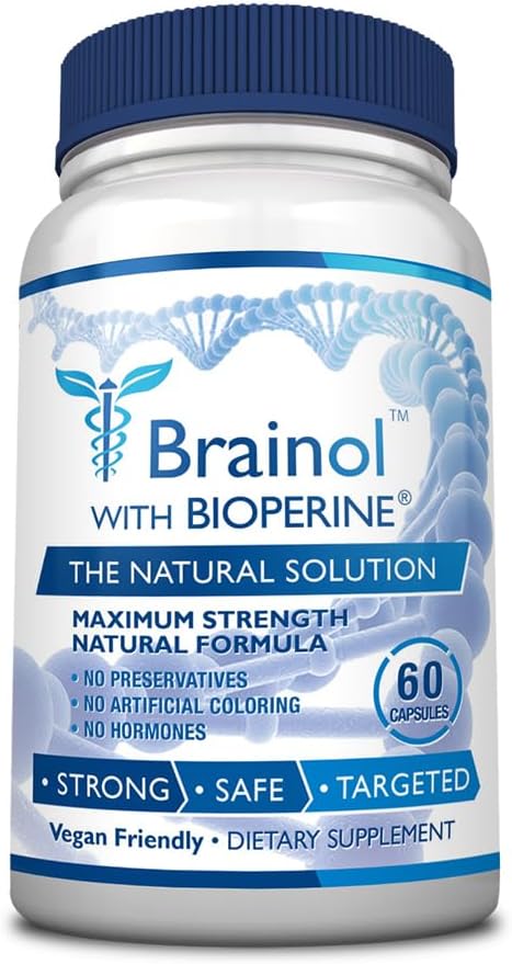 Fungavir Brainol - Hedeflenen Beyin Destek Supplement - B Vitaminleri, Magnezyum, Amino Asits, St. John's Wort, Phosphatidylserine, Ginkgo Biloba - Vegan-Friendly - 60 Capsules - 1 Ay Supply