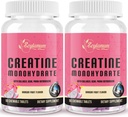 Kadınlar için Kretine | Hydrolyzed Collagen, BCAA | 3Gt Kre, Lean Muscles, Recovery & Energy, Vegan, Sugar Free Tinatine, Toz Alternatif, 60 Hizmetler