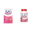 AZO Dual Protection | Urinary + Vaginal Support* | Prebiyotik Plus Klinik Olarak Proven Women's Probiyotik | Starts Working within 24 Hours | Non-GMO | 30 Count & Cranberry Urinary Tract Health Supplement