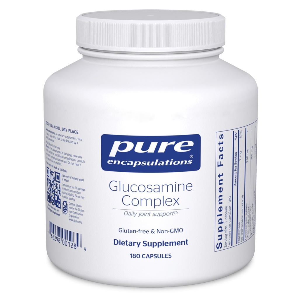 Pure Encapsulations Glucosamine Kompleksi | Diyetsel Tamam Cartilage Support with Manganese | 180 Capsules