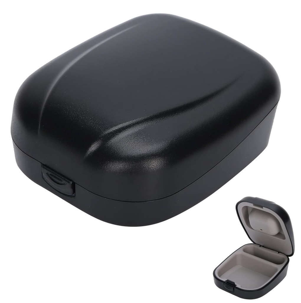 TheEar İşitme Aid Case'nin arkasında,Waterproof- Direniş Depolama Kutusu Portatif Koruma Yardım Konteyneri (Black)
