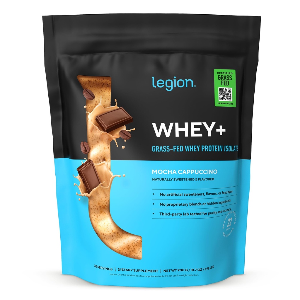 LEGION Whey+ Protein Whey Isolate from Grass Fed İneks - Whey Protein Isolate Toz Low Calorie, Non-GMO, Sugar Free, Lactose and Gluten Free, All Natural Protein Toz for Men & Women 30
