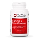 PROTOCOL FOR LIFE BALANCE Gamma E Toco Kompleksi - Vitamin E 300 mg - Antioksi Desteği - Cardiovascular Health & Brain Health - Tocotrienols - Halal & Dairy Free - 90 Softgels