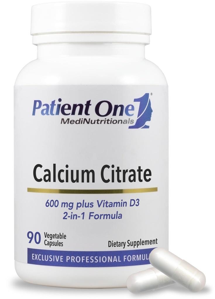 Hasta Oneuba Citrate Plus Vitamin D3 | Kemik ve Kalp Sağlığını Desteklemek için Tamam * | Geliştirilmiş Abhidrorps | 90 Capsules