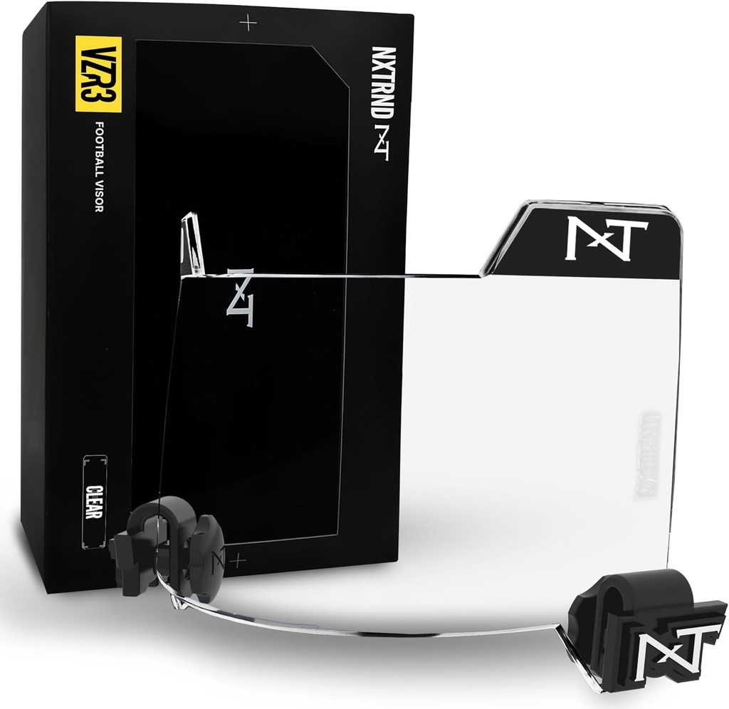 Nxtrnd VZR3 Futbol Visor, Curved Lens Teknolojisi, Fits Adult & Youth Football Helmets